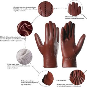 Custom Winter Fashion Unisex Gloves Premium Quality Full Finger Leather for Outdoor Sports Fishing Casual Wear Enhanced - Product Image 6