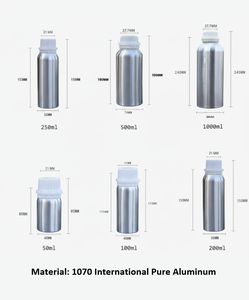 Botella cosmética de aluminio vacía mate personalizable 50ml con tapa antimanipulación Logotipo serigrafiado - Product Image 5