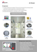 Modelo ACDT: DA0815 Ducha de Aire Tipo Estándar - 1300Wx1500Dx2150H