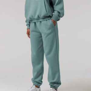 Conjunto de Sudadera con Capucha para Mujer, 2 Piezas, Pantalones Joggers, Sudadera, Pantalones Deportivos, Corte Regular, Cortos, 100% Algodón, Ecológicos, Transpirables, para Invierno - Product Image 4