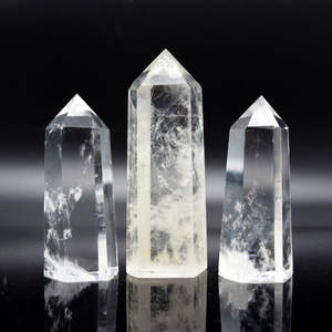 Bán chạy nhất lớn rõ ràng tinh thể thạch anh tháp với điểm sắc nét cho trang trí và siêu hình sử dụng có sẵn ở mức giá xuất khẩu - Product Image 5