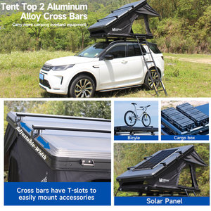 Tente de toit de camping extérieure personnalisée en alliage d'aluminium pour SUV et fourgonnette, étanche, à montage automatique, idéale pour la pêche et la randonnée estivales - Product Image 5