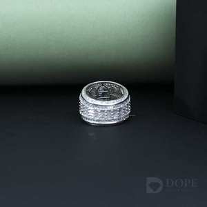 Diseño atrevido 925 Anillo de diamantes de plata esterlina para mujer Botín de plata esterlina para uso diario - Product Image 3