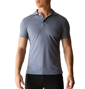 เสื้อโปโลผู้ชายสไตล์ใหม่สำหรับฤดูร้อน2025คอปกมีกระดุม - Product Image 1