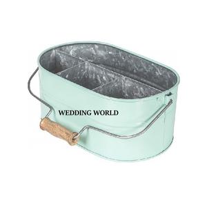 Porte-ustensiles fini personnalisé Forme personnalisée Designer Couverts Caddy Ustensiles de cuisine de table en métal Caddy - Product Image 1