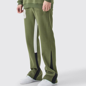 Conjunto Deportivo Vintage Personalizado, Sudadera con Capucha y Pantalones Deportivos de Pierna Recta y Acampanados, Estilo Lavado Ácido, para Hombre - Product Image 5