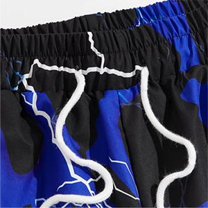 Shorts d'été décontractés pour hommes, 100% polyester respirant, taille mi-haute, coupe oversize 6XL, en maille, avec logo brodé élastique, personnalisables et à séchage rapide - Product Image 3