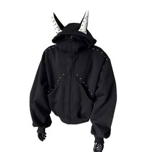 Sudadera con Capucha Personalizada de Moda Masculina, Informal, Ligera, de Manga Larga, de Forro Polar - Product Image 6