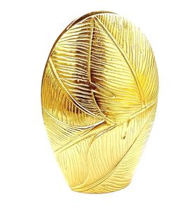 Florero de aluminio hecho a mano de lujo, florero de metal elegante contemporáneo chapado en oro, decoración del hogar con materiales de latón y cobre - Product Image 6