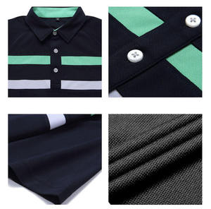 Vente en gros de polos pour hommes en coton et polyester polo personnalisé brodé t-shirt personnalisation évacuation de l'humidité dernier cri - Product Image 5