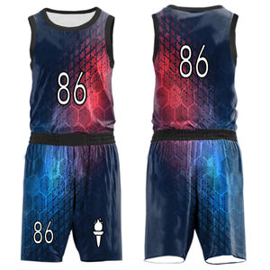 Uniformes de basket-ball réversibles professionnels pour enfants Design de maillot d'été respirant avec options de taille plus ensembles sublimés - Product Image 6