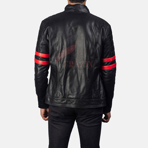 Chaqueta de Cuero para Hombre, Estilo Moderno, Cuello Alto, Piel de Vaca, Resistente al Viento e Impermeable, Superventas - Product Image 4