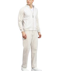 Wholesale 2025 <b>Men</b> Customized Logo Sportswear Contrast Color High Quality Quick Dry Fleece Jogging Tracksuit - Product Image 1