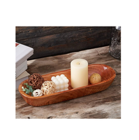 Fancy Creative Wood Dough Bowl Decorative Room and <strong>Dinner</strong> Table Candle Holder Wood Dough Bowl <strong>Best</strong> Selling Sale