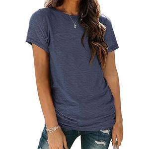 Camisetas Personalizadas de Verano para Mujer, Ecológicas, 100% Algodón, Manga Corta, Estilo Casual, Tallas Grandes, Corte Regular, Color Personalizado - Product Image 1
