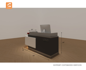 Hiện đại quầy lễ tân tiếp tân bàn làm đẹp thẩm mỹ viện hiện đại Thẩm mỹ viện nội thất văn phòng bàn bàn đặt oficina scrivania tiếp tân - Product Image 6