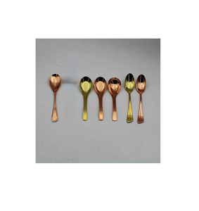 Excelente cuchara de sopa de latón Premium única, juego de cubiertos de nuevo diseño, cubiertos de restaurante al por mayor, cuchara de sopa real - Product Image 1