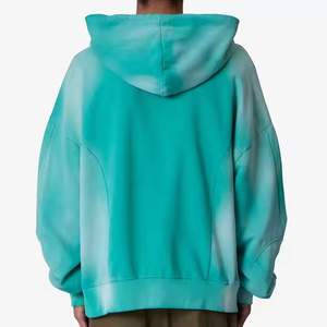 Custom Man Sun Fade Acid Hoodie Stone Wash Super Dalian Hoodie Heavyweight Tie-dye Retro Loose Sudaderas con capucha y sudaderas para hombres - Product Image 4