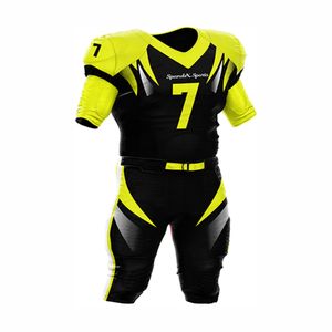 100% maillot de football américain en polyester maille de haute qualité respirant et grande taille longueur des manches courtes imprimé pour l'équipe - Product Image 1