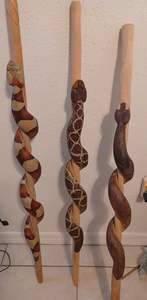 15 ans d'usine conception personnalisée populaire 122cm verni Camping bois randonnée pôle bâton de marche - Product Image 4