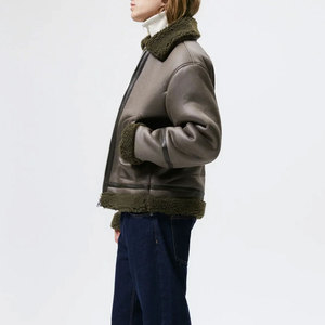 แจ็กเก็ตหนังเทียมขนเฟอร์ดีไซน์อินเทรนด์สินค้ามาใหม่ - Product Image 3