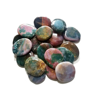 คริสตัลแจสเปอร์พลอยธรรมชาติบำบัดหินควอตซ์อาเกตแกะสลักด้วยมือก้อนกรวดขนาดเท่าถั่วสำหรับศิลปะและงานฝีมือ - Product Image 1