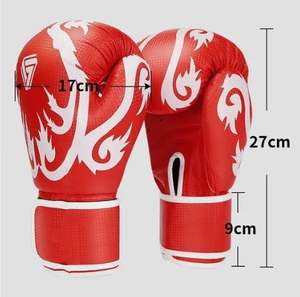 Guantes de boxeo de piel de vaca genuina de calidad superior, hechos a medida, guantes de boxeo de entrenamiento para el MS-BG-646 hechos en Pakistán - Product Image 5