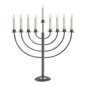 Bougeoir Menorah en métal de la meilleure qualité Candélabre religieux pour la décoration intérieure Menorah avec centre de table à prix abordable - Product Image 1