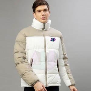 Veste d'hiver matelassée pour homme en nylon/polyester, meilleur prix, avec logo sur le devant, coupe-vent et respirante, faible MOQ, haute qualité - Product Image 3