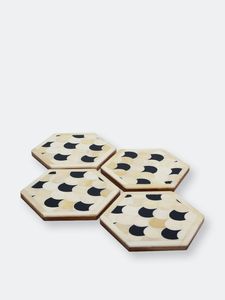 2026 Custom Resin Inlay Coasters Pads Mats Wholesale <b>Coffee</b> Pads Antique Design Bone Inlay <b>Coffee</b> Coaster at Star Crafts India - Product Image 6