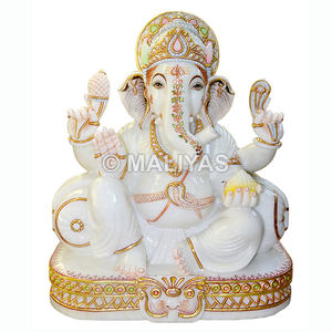 Pooja และของขวัญจากพระพิฆเนศวรหินอ่อนพระพิฆเนศ - Product Image 1