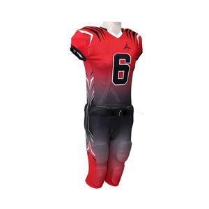 Uniforme de football américain sur mesure de haute qualité, respirant, grande taille, manches courtes, pour hommes - Product Image 5