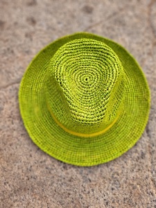 crochet raffia beach hats handmade fashion <b>men</b> sun hats made in madagascar <b>fedora</b> article short brim and different colors - Product Image 6