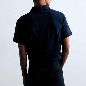 Camiseta Polo Personalizada con Logotipo Bordado a la Moda para Hombre, Camiseta Polo de Algodón Lisa para Golf - Product Image 5