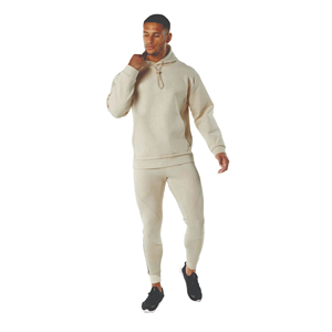 Sweat à capuche surdimensionné pour homme en mélange de coton 100% personnalisé par le fabricant, doublé en polaire, tissu français, logo brodé, saison hivernale, respirant - Product Image 2