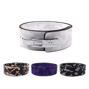 Ceinture de musculation en cuir de vachette sublimé sur mesure avec boucle à levier de 10 mm, ceinture de soutien lombaire robuste pour la musculation - Product Image 2