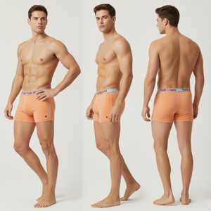 Sous-vêtements en bambou de haute qualité Boxer Briefs-String confortable pour homme Boxer Trunk Briefs avec votre logo personnalisé et marque OEM - Product Image 3