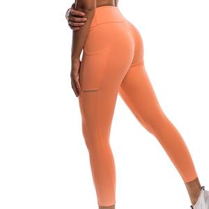 High Quality Customized Women's Silk <b>Leggings</b> 100% Cotton <b>Knitted</b> Logo Sublimation Printing Waist for Gym Workout Casual Style - Product Image 4