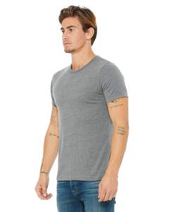 Bella Canvas T-shirts unisexe en vente 3001CVC Heather CVC Tri-Blend Coton/Fibre de bambou T-shirt unisexe - Product Image 3