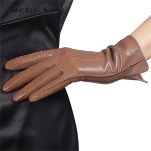 2024 nueva moda invierno pantalla táctil guantes de cuero hombres al aire libre invierno cuero guantes de invierno para hombres y mujeres - Product Image 1