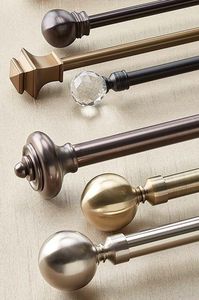 Elegantes remates de barra de cortina de hierro hechos a mano con un diseño moderno para mejorar las barras de cortina del hogar con un aspecto ornamental Premium - Product Image 2