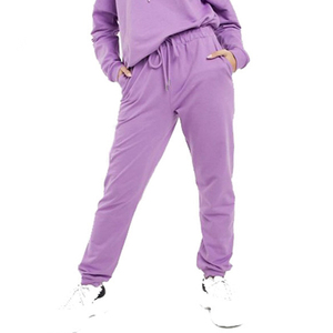 Conjunto de pijama ligero morado para mujer con detalles florales morados, traje de dos piezas de punto suave para un confort diario acogedor. - Product Image 3