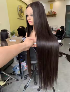 วิกผมตัดบ๊อบบ๊อบแบบตรงปลายแหลม100% ผมแท้เรมี่ชาวเวียดนามทอเส้นด้ายเดี่ยวแบบยังไม่ได้ผ่านกระบวนการ - Product Image 2