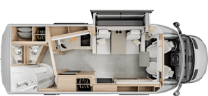 Autocaravana de aluminio Unity 24MBL de TOP Listing Leisure Travel Vans con interiores espaciosos para viajes en coche y RV - Product Image 2