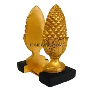 Most Beautiful Fancy Unique Designer High Grade Gold Plated Modern Creative Art Luxury Quality Metal Bookends in Lowest Price - Product Image 1