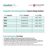 Clips de reparación de cortina trasera de plástico de 2 piezas para BMW 7 Series F01 para paredes de cortina