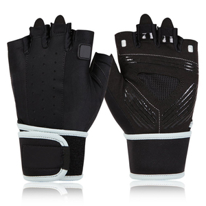 Guantes de entrenamiento para levantamiento de pesas con soporte para muñeca Guantes de gimnasio para hombres y mujeres - Product Image 3