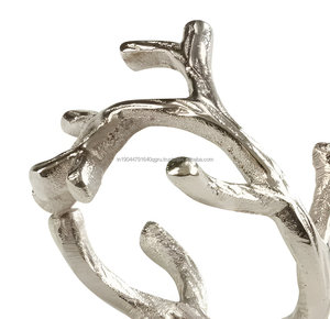 Wholesale Premium Quality Decorative <b>Silver</b> Metal <b>Napkin</b> Rings for Wedding Restaurants Banquet - Product Image 4