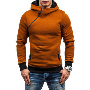 Chaqueta con cremallera bordada Sudadera con capucha corta para hombre Logotipo personalizado Sudadera con capucha para hombre al por mayor Serigrafía Manga larga - Product Image 1