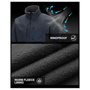 Chaqueta Softshell impermeable deportiva personalizada, chaqueta ligera a prueba de viento para exteriores para todo tipo de clima - Product Image 5